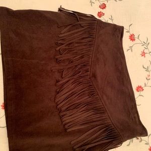 hollister fringe skirt